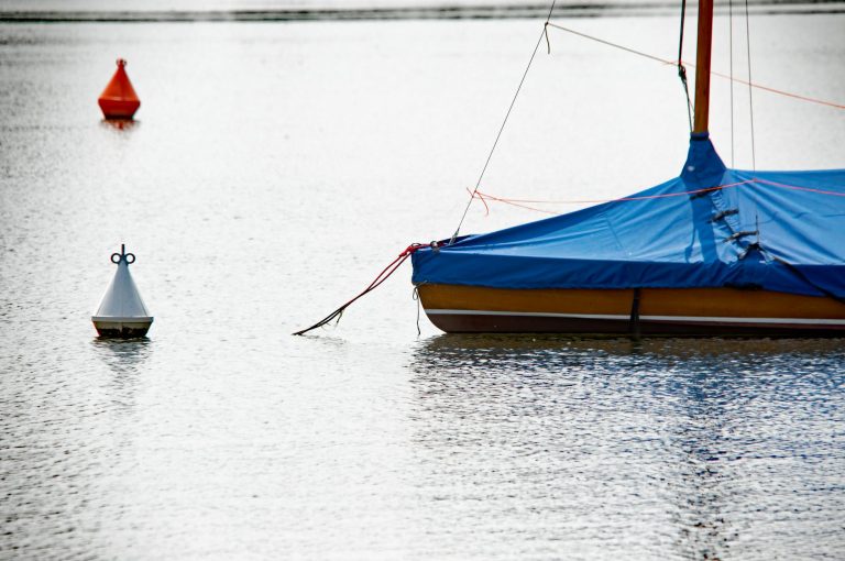 Free stock photo of background, boat, buoy