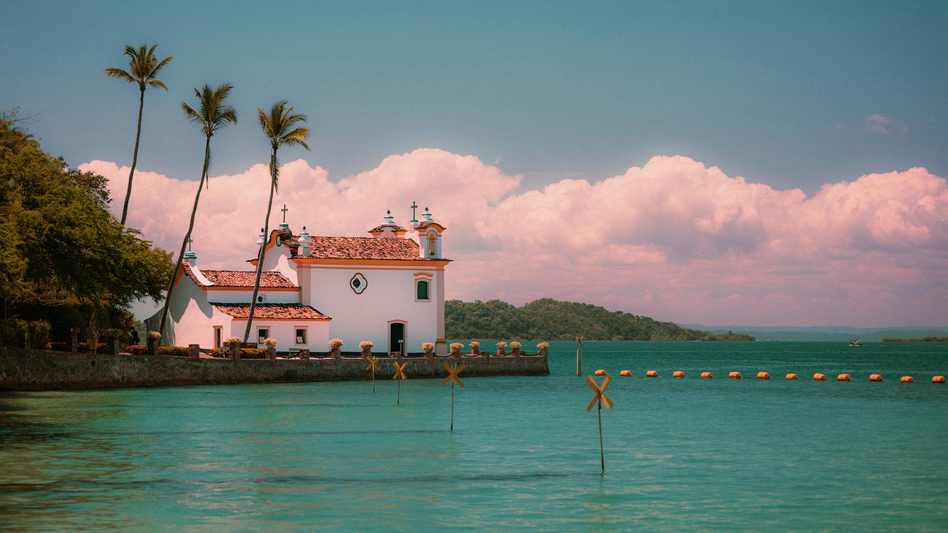 Free stock photo of clouds, coastal architecture, historic church